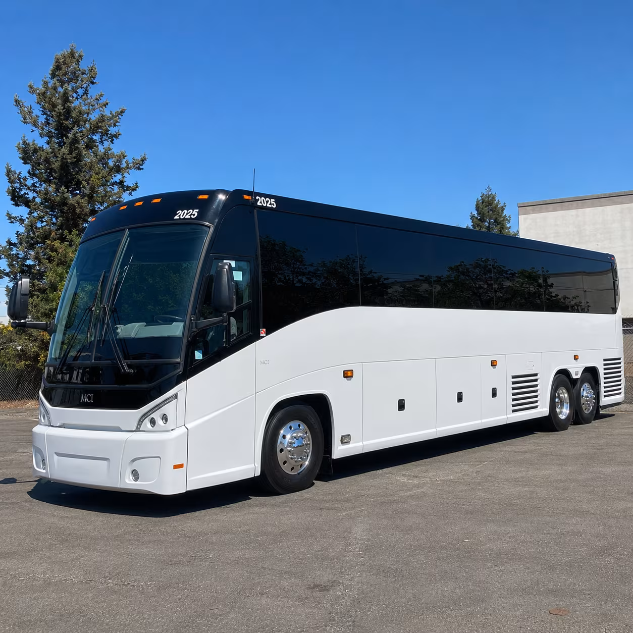 longmont charter bus rental exterior
